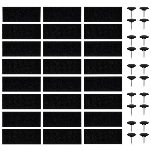 Zastori protiv insekata 2 kom s magnetima 220 x 110 cm crni