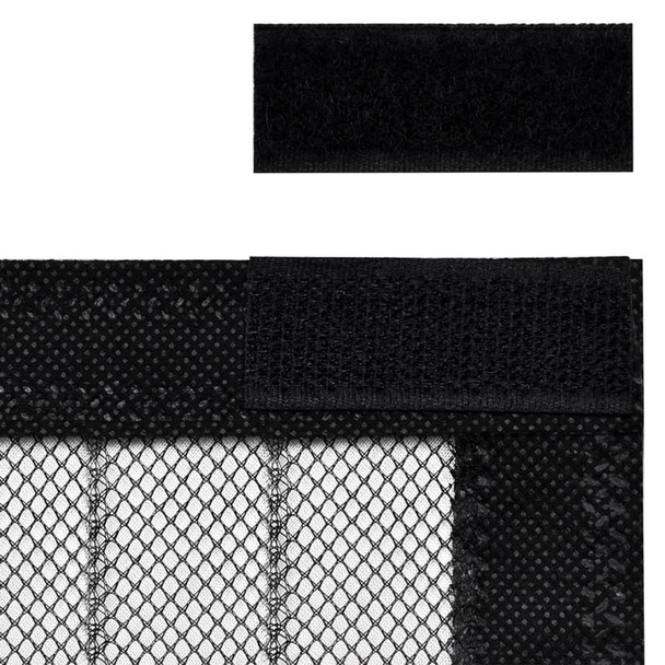Zastori protiv insekata 2 kom s magnetima 220 x 110 cm crni
