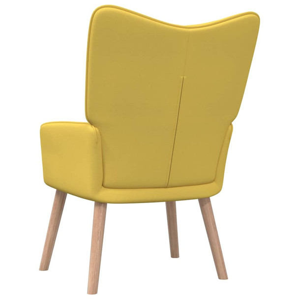 Stolica za opuštanje boja senfa od tkanine