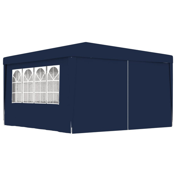 Profesionalni šator za zabave 4 x 4 m plavi 90 g/m²