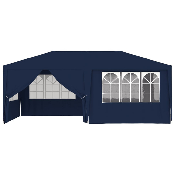 Profesionalni šator za zabave 4 x 6 m plavi 90 g/m²