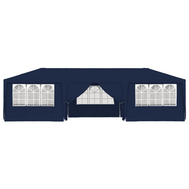 Profesionalni šator za zabave 4 x 9 m plavi 90 g/m²