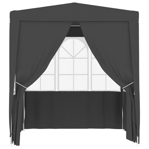 Profesionalni šator za zabave 2 x 2 m antracit 90 g/m²