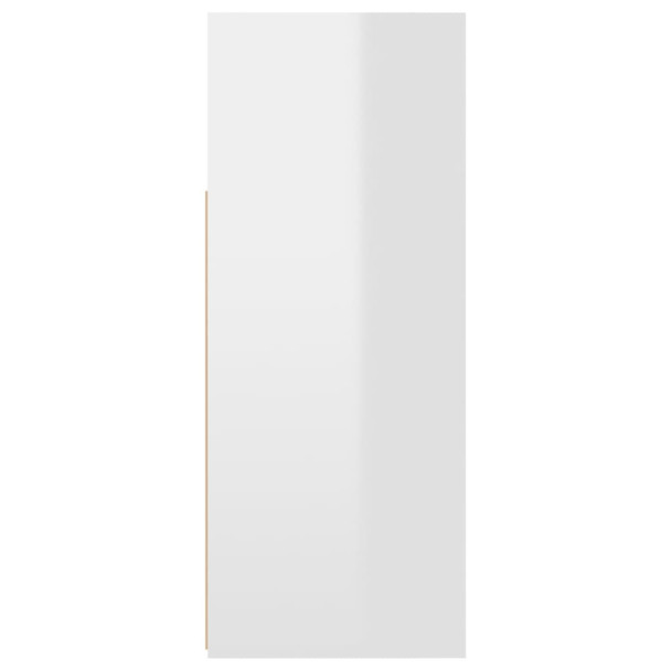 Komoda s LED svjetlima visoki sjaj bijela 115,5 x 30 x 75 cm