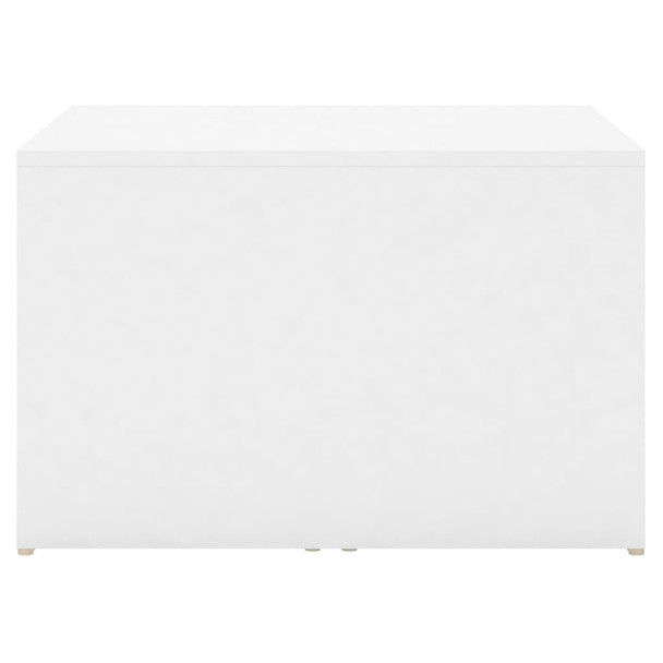 3-dijelni set uklapajućih stolića bijeli 60 x 60 x 38 cm drveni