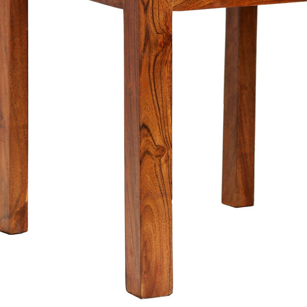 Blagovaonske stolice od masivnog drva s obradom od šišama 2 kom moderne