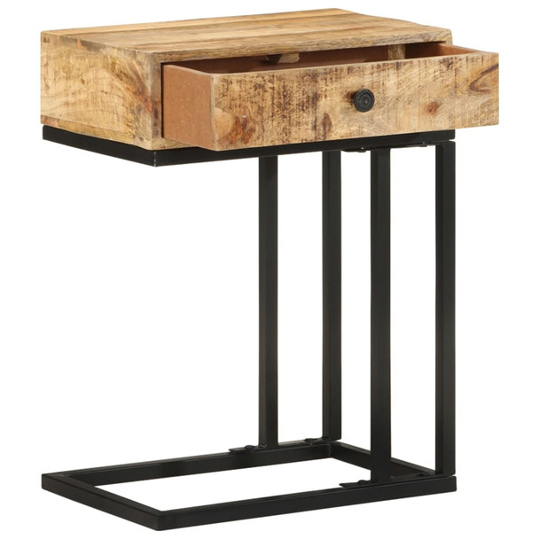 Bočni stolić U-oblika 45 x 30 x 61 cm od masivnog drva manga