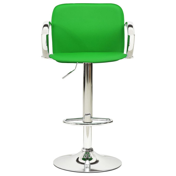 Barski stolci 2 kom od umjetne kože zeleni