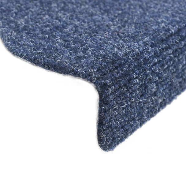 Samoljepljivi otirači za stepenice 10 kom plavi 65 x 21 x 4 cm