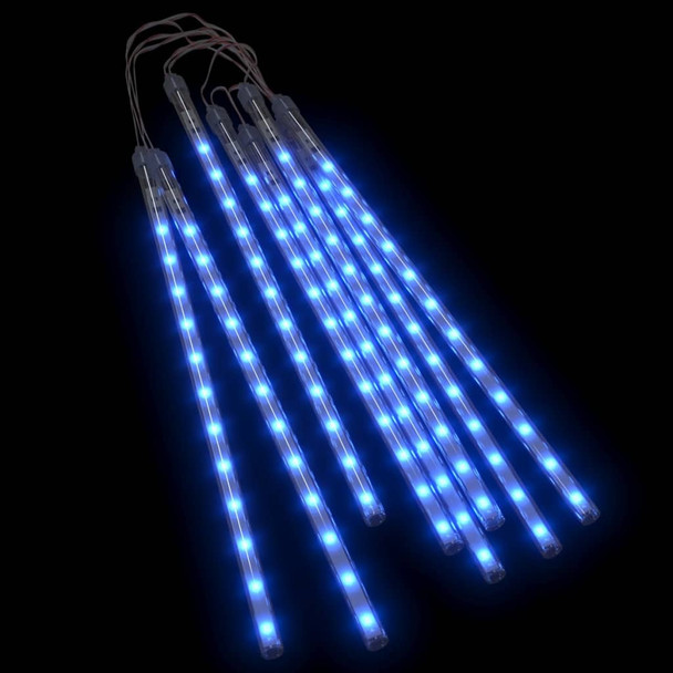 Meteorska svjetla 8 kom 30 cm plava 192 LED žarulje