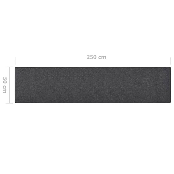 Dugi tepih antracit 50 x 250 cm