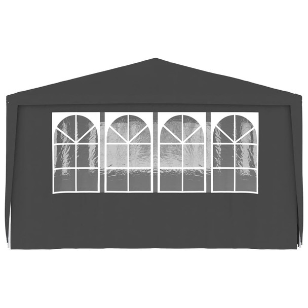 Profesionalni šator za zabave 4 x 6 m antracit 90 g/m²