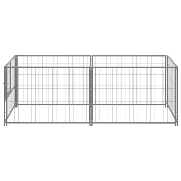 Kavez za pse srebrni 200 x 100 x 70 cm čelični