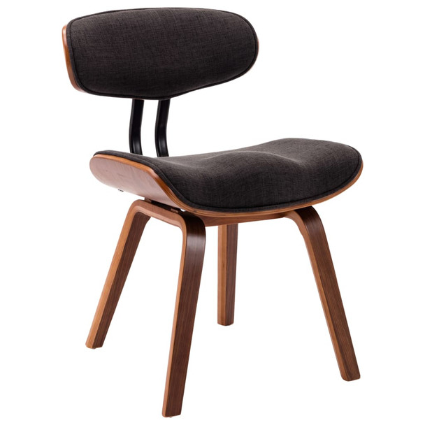 Blagovaonske stolice od savijenog drva i tkanine 6 kom sive 278719