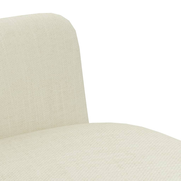Blagovaonske stolice od tkanine 2 kom krem 282591