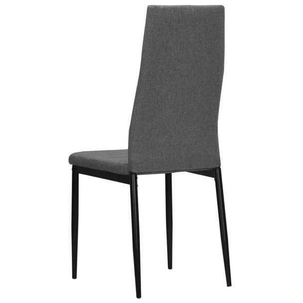 Blagovaonske stolice od tkanine 2 kom svjetlosive 246181
