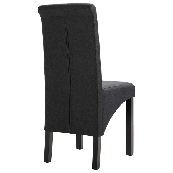 Blagovaonske stolice od tkanine 4 kom tamnosive 276965