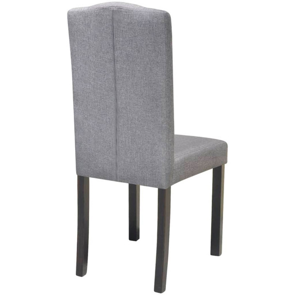 Blagovaonske stolice od tkanine 6 kom sive 272247