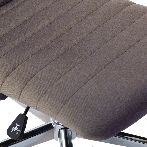 Blagovaonske stolice od tkanine 6 kom smeđe-sive 3056549