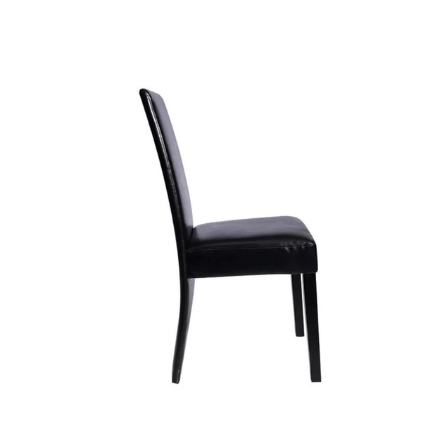 Blagovaonske stolice od umjetne kože 2 kom crne 60249