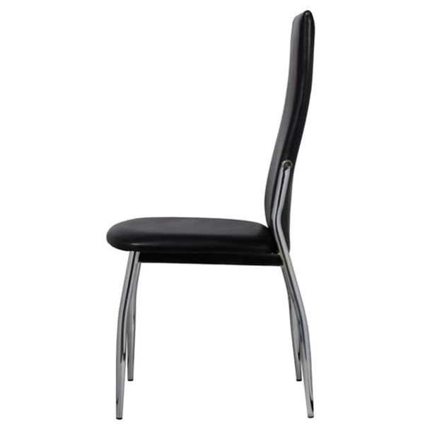 Blagovaonske stolice od umjetne kože 2 kom crne 60569