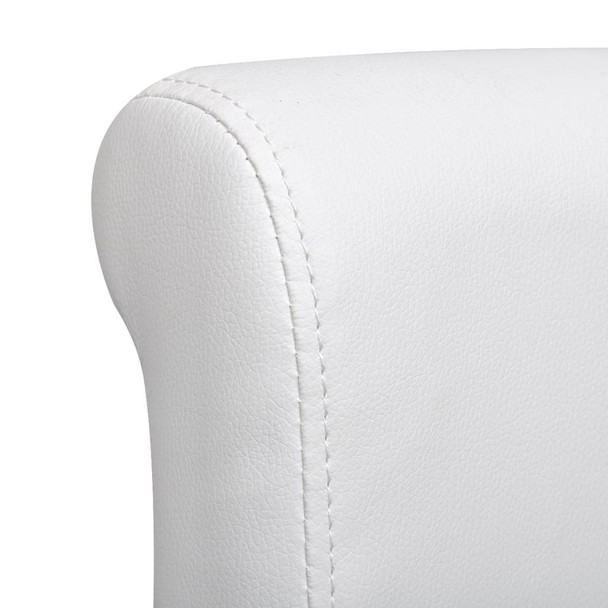 Blagovaonske stolice od umjetne kože 4 kom bijele 241729