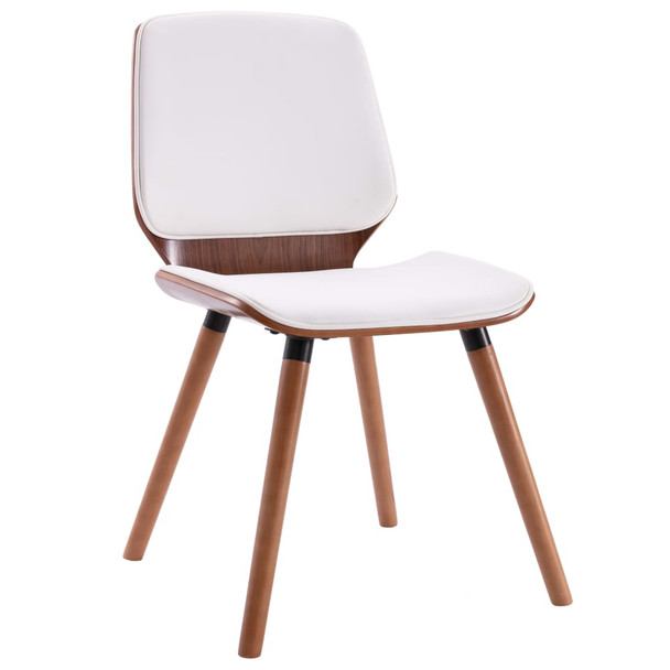 Blagovaonske stolice od umjetne kože 4 kom bijele 3054804