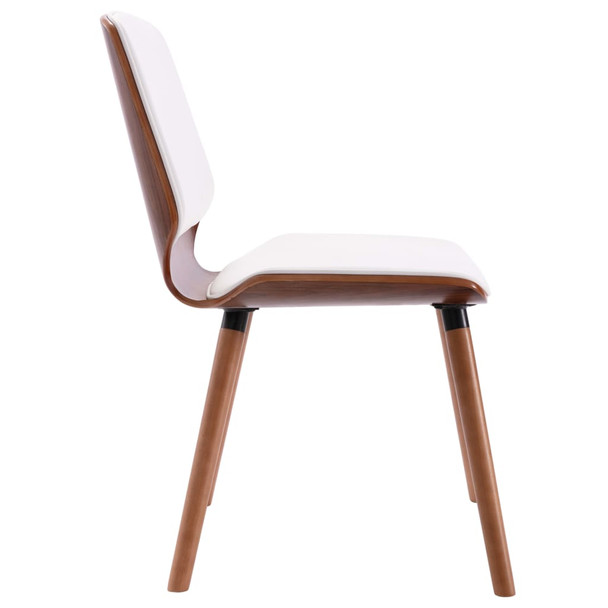 Blagovaonske stolice od umjetne kože 4 kom bijele 3054804