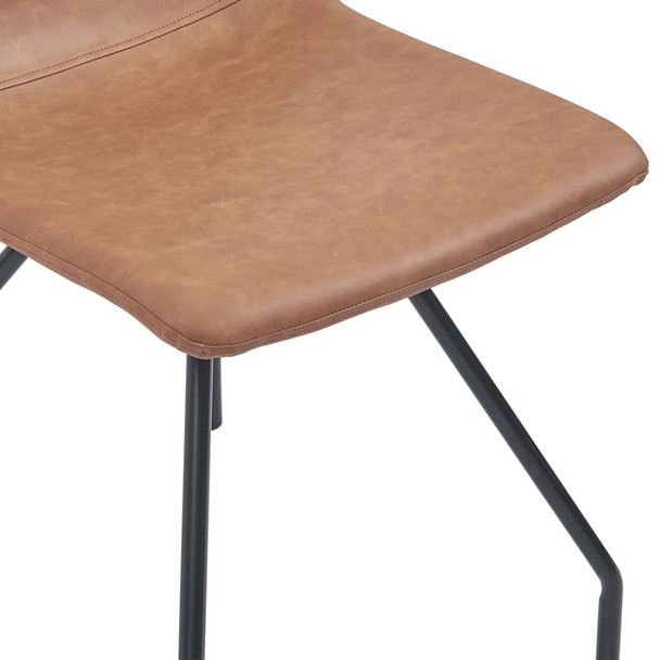 vidaXL Blagovaonske stolice od umjetne kože 4 kom smeđe 281496