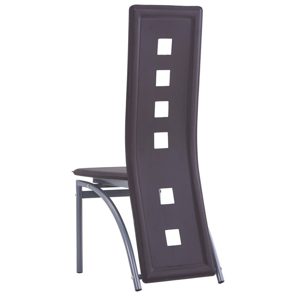 vidaXL Blagovaonske stolice od umjetne kože 4 kom smeđe 281710