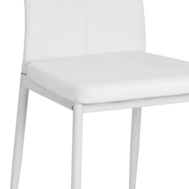 Blagovaonske stolice od umjetne kože 6 kom bijele 275436