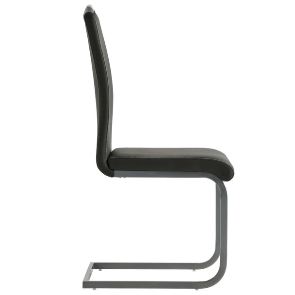 Konzolne blagovaonske stolice od umjetne kože 2 kom sive 246191