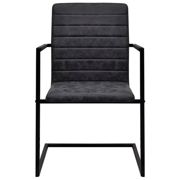 vidaXL Konzolne blagovaonske stolice od umjetne kože 4 kom crne 272415