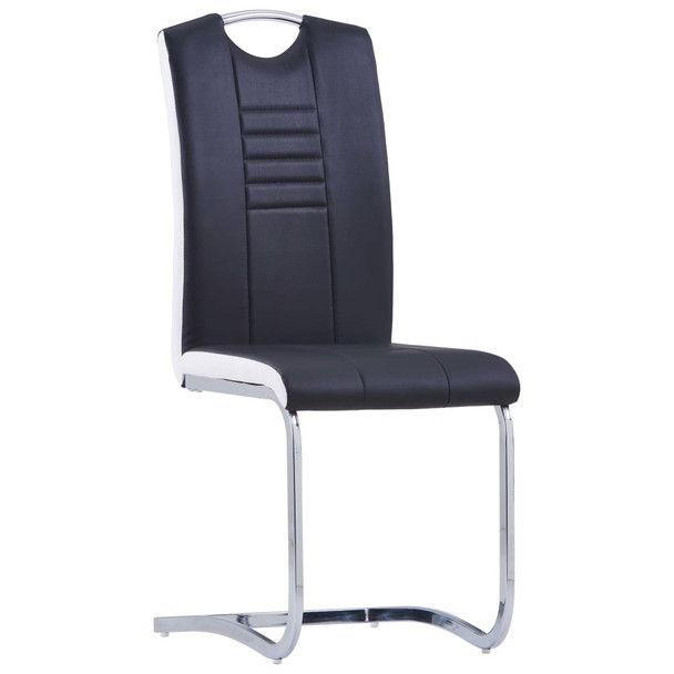 Konzolne blagovaonske stolice od umjetne kože 4 kom crne 281772