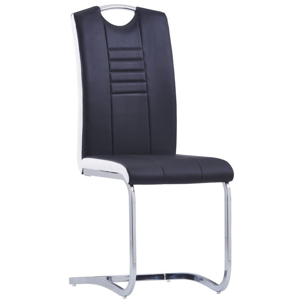 Konzolne blagovaonske stolice od umjetne kože 6 kom crne 278832
