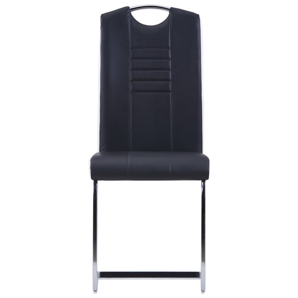 Konzolne blagovaonske stolice od umjetne kože 6 kom crne 278832