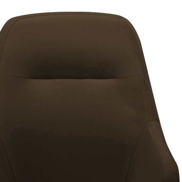 Stolica za ljuljanje od tkanine smeđa 289540