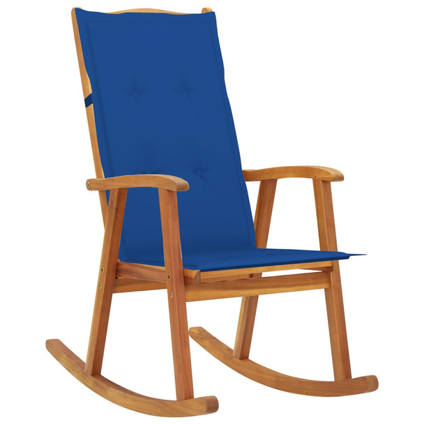 Stolica za ljuljanje s jastucima od masivnog bagremovog drva 3064189