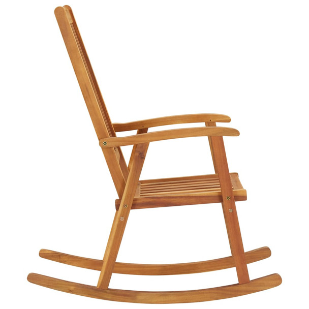 Stolica za ljuljanje s jastucima od masivnog bagremovog drva 3064190
