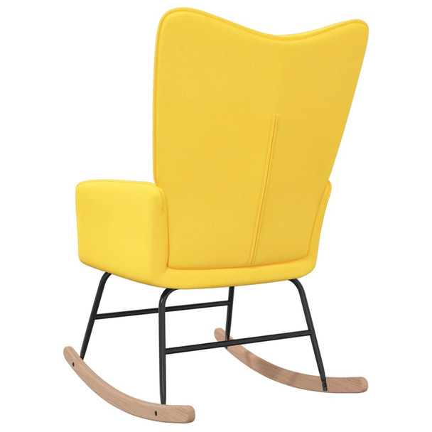 Stolica za ljuljanje od tkanine boja senfa 328014