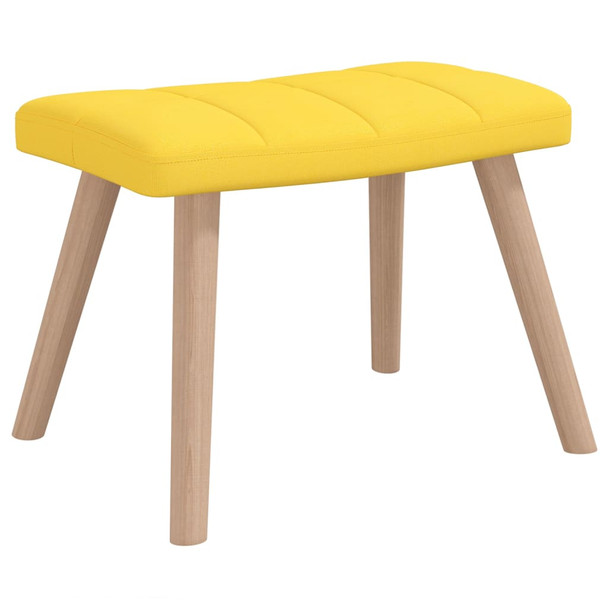 Stolica za ljuljanje s osloncem za noge boja senfa od tkanine 328025