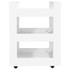 Kuhinjska kolica bijela 60 x 45 x 80 cm od konstruiranog drva 816816 Kuhinjska kolica bijela 60 x 45 x 80 cm od konstruiranog drva 816816