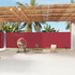 Uvlačiva bočna tenda crvena 200 x 1200 cm 318083