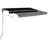 Tenda na ručno uvlačenje s LED svjetlima 300 x 250 cm antracit 3069704