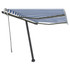 Tenda na ručno uvlačenje LED 300 x 250 cm plavo-bijela 3069701