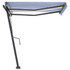 Tenda na ručno uvlačenje LED 300 x 250 cm plavo-bijela 3069701
