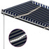 Tenda na ručno uvlačenje LED 300 x 250 cm plavo-bijela 3069701