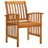 3058088 5 Piece Garden Dining Set with Cushions Solid Acacia Wood (45962+2x312130) 3058088