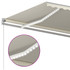 Automatska tenda sa senzorom za vjetar LED 4,5 x 3 m krem 3069972