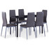 Sedmodijelni blagovaonski set sivi 281696